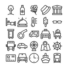 Summer and Travel Vector Icons 6