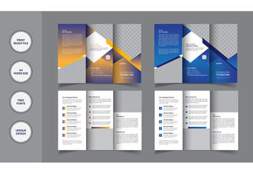 Corporate Tri-Fold Brochure  Creative Brochure Templates
