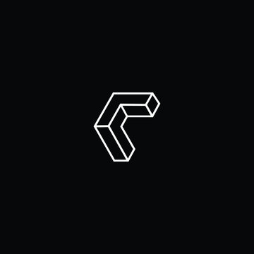 Professional Innovative 3D Initial R logo and RR logo. Letter R RR Minimal elegant Monogram. Premium Business Artistic Alphabet symbol and sign