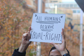 Sydney, NSW / Australia - June 6 2020: Black Lives Matter Protest March. Protesting Aboriginal...