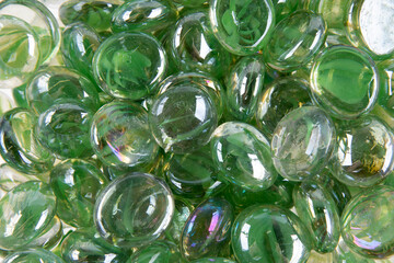 green glass beads