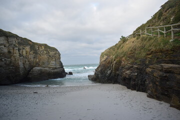 Obraz premium Small Beach in Asturias coastline