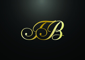 Initial Monogram Letter T B Logo Design Vector Template. T B Letter Logo Design