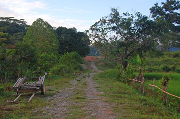 Road pathway at Ugong in Puerto Princesa, Palawan, Philippines