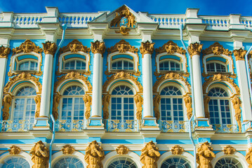 St. Petersburg, Tsarskoye Selo, City Pushkin: Catherine Palace Museum.