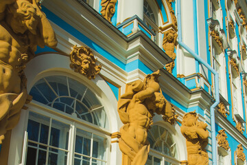 St. Petersburg, Tsarskoye Selo, City Pushkin: Catherine Palace Museum.