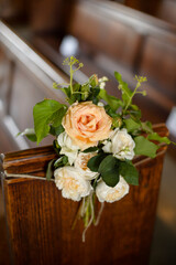 wedding bouquet of roses