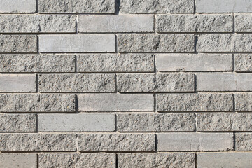 Texture of a wall made of rectangular blocks of different surface roughness