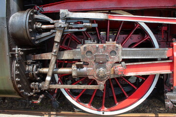 steam locomotive at the station
