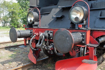 steam locomotive at the station