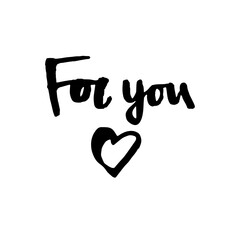 Handwritten vector words 