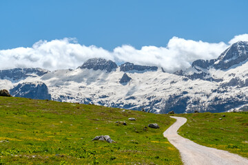 Spring day in the majestic Julian Alps, Friuli-Venezia Giulia, Italy