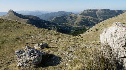 Panorama depuis les Monges, Alpes, France