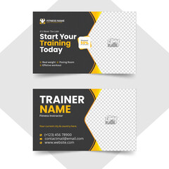 Fitness-gym Business Card Template
