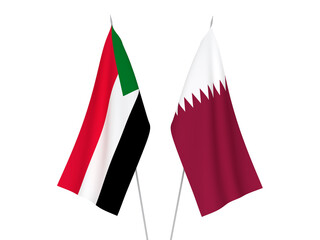 Qatar and Sudan flags