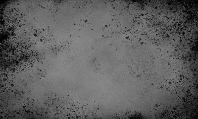 abstract dark grunge background with chaotic blots and dots