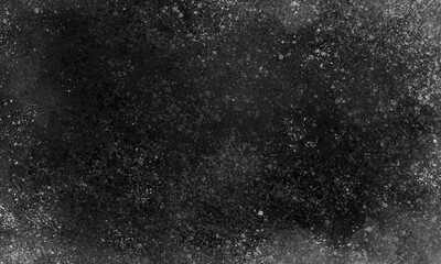 abstract black grunge background with chaotic blots and dots