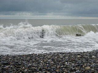 waves on the beach