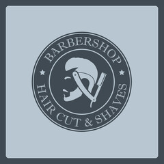 Barbershop banner, logo, label