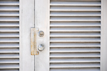 Blinds and doors in an exotic country. Leisure and travel