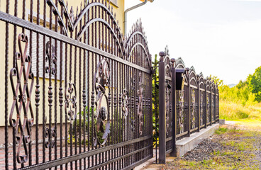 Wrought Iron Fence. Metal fence
