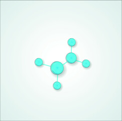 molecule background vector illustration