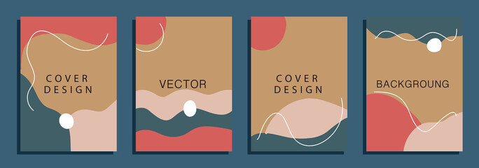 Social media banners with geometric artistic abstract, Vector illustration..