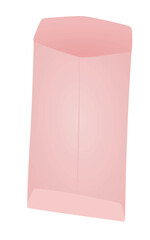 Pink paper bag. vector illustration
