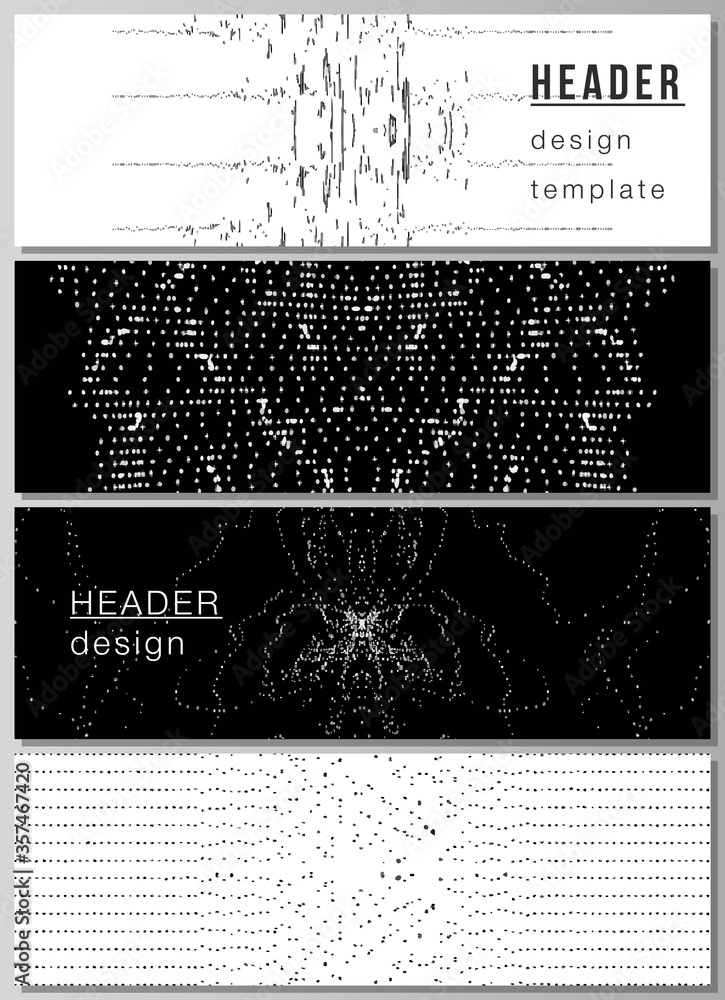 Poster the minimalistic vector illustration of the editable layout of headers, banner design templates. tre
