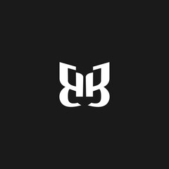 abstract initial letter B B logo design template