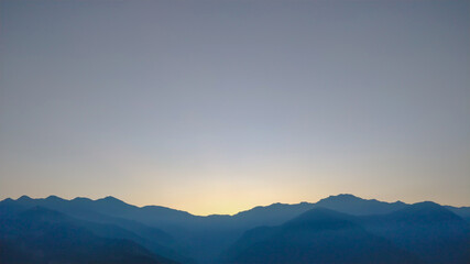 Fototapeta na wymiar early morning mountain in Taiwan
