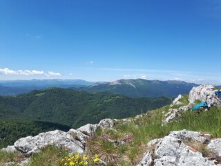 view from the top of the mountain