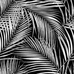 Seamless Tropical Palm Pattern