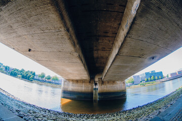 under a bridge in Bremen, Germany