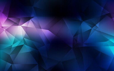 Dark Pink, Blue vector low poly texture.