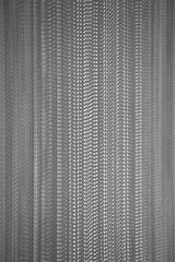 Beaded curtain in office