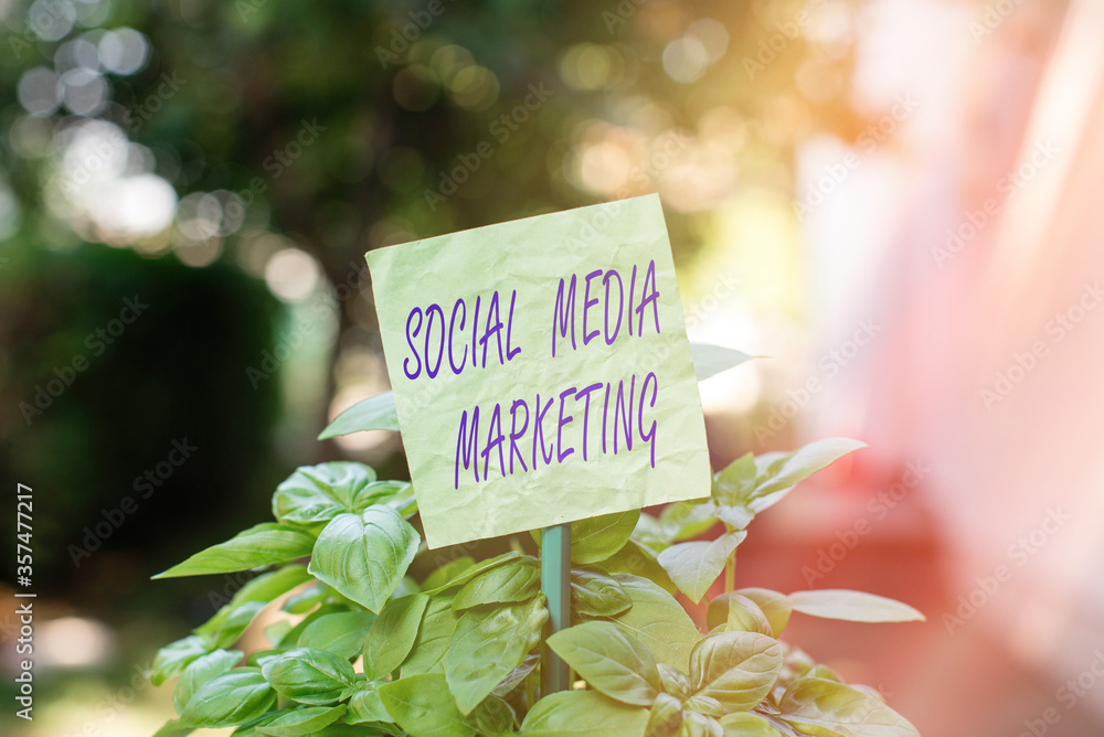 Aufkleber text sign showing social media marketing. business photo text showing connecting and business sharin