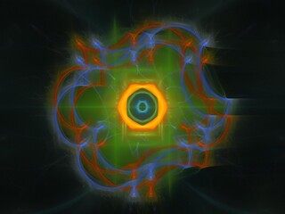 Imaginatory fractal background Image