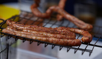 Grilled sausages