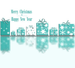 Luxury Christmas New Year greeting card