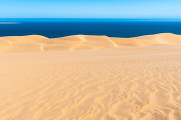 Desert trip on Walvis Bay dunes in Namibia