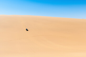 Desert trip on Walvis Bay dunes in Namibia