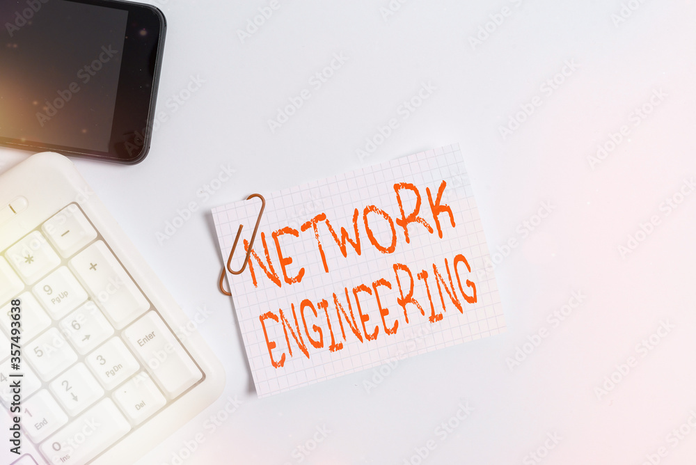 Poster handwriting text network engineering. conceptual photo professional who has the skills to oversee th