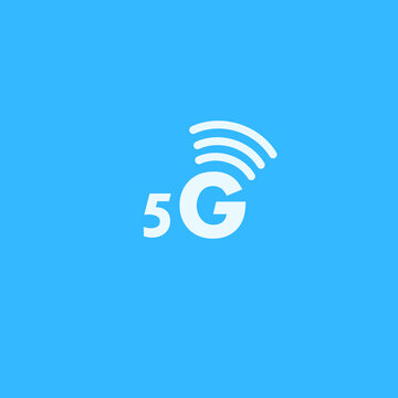 trend high-speed internet icon vector image. 5 G technology icon