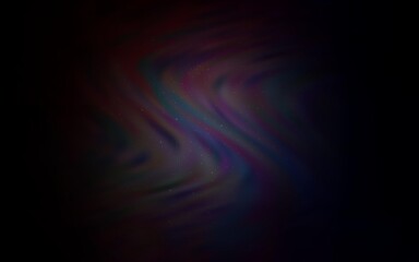 Dark Gray vector pattern with night sky stars.