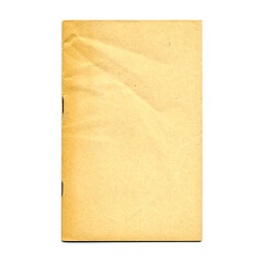 Old paper texture. Blank vintage page. Rough faded sheet surface. Empty place for text. Isolated on white background. Perfect for retro and grunge style design.