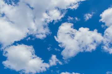 blue sky with white clouds