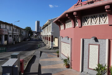 Rue à George Town, Malaisie	