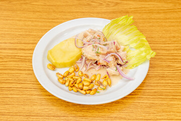 Delicious Peruvian-style ceviche