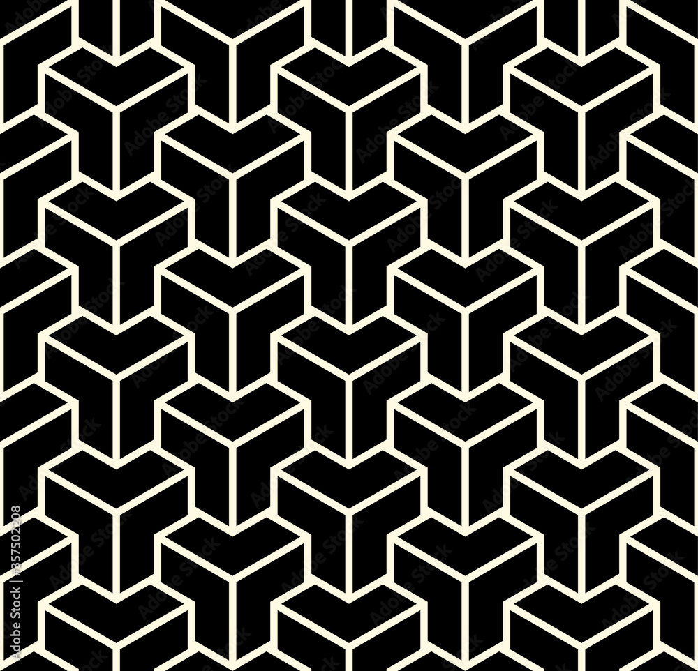 Poster seamless geometric pattern with geometric shapes,fabric pattern,tile pattern,carpet pattern,wallpape
